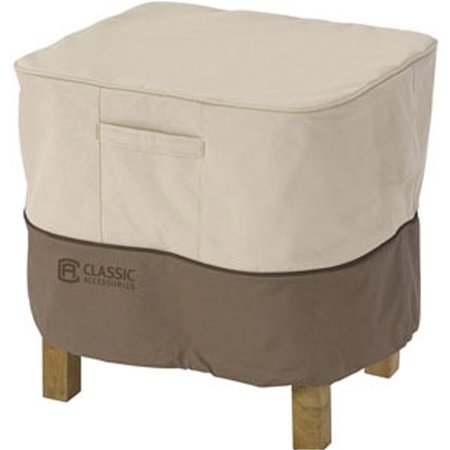 CLASSIC ACCESSORIES Ottoman/Side Table Cover Cover Rectagular - Small - Pebble Bark Earth CL57667